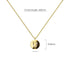 Solid 925 Sterling Silver Initial Alphabet Personalised Disc Necklace